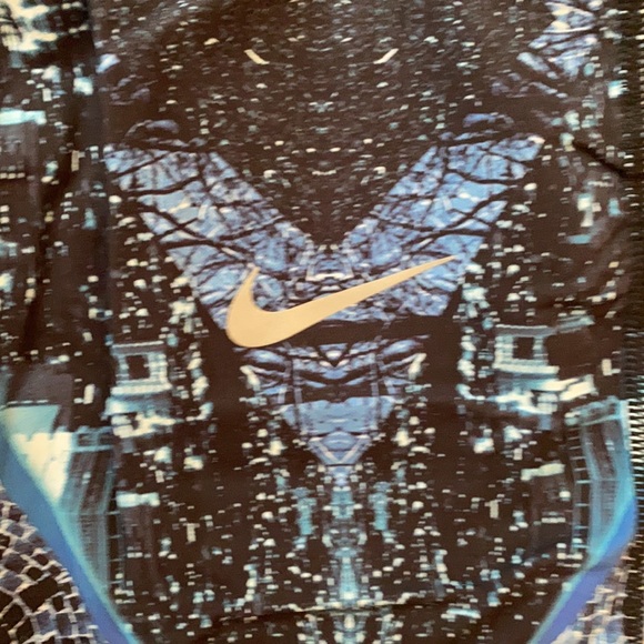 Nike blue pattern running leggings size small - Picture 2 of 5